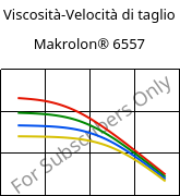 Viscosità-Velocità di taglio , Makrolon® 6557, PC, Covestro