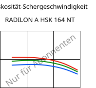 Viskosität-Schergeschwindigkeit , RADILON A HSK 164 NT, PA66, RadiciGroup