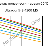 Модуль ползучести - время 60°C, Ultradur® B 4300 M5, PBT-MF25, BASF