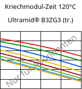 Kriechmodul-Zeit 120°C, Ultramid® B3ZG3 (trocken), PA6-I-GF15, BASF