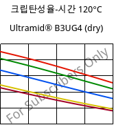 크립탄성율-시간 120°C, Ultramid® B3UG4 (건조), PA6-GF20 FR(30), BASF