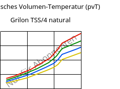 Spezifisches Volumen-Temperatur (pvT) , Grilon TSS/4 natural, PA666, EMS-GRIVORY