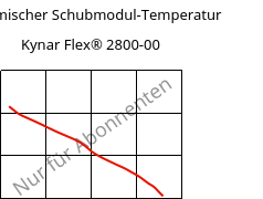 Dynamischer Schubmodul-Temperatur , Kynar Flex® 2800-00, PVDF, ARKEMA