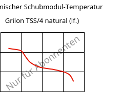Dynamischer Schubmodul-Temperatur , Grilon TSS/4 natural (feucht), PA666, EMS-GRIVORY
