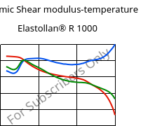 Dynamic Shear modulus-temperature , Elastollan® R 1000, (TPU-ARES)-GF, BASF PU