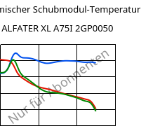 Dynamischer Schubmodul-Temperatur , ALFATER XL A75I 2GP0050, TPV, MOCOM