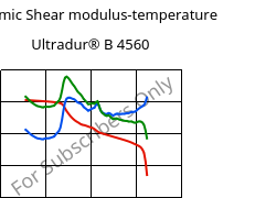 Dynamic Shear modulus-temperature , Ultradur® B 4560, PBT, BASF