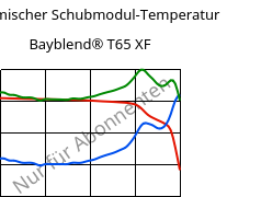 Dynamischer Schubmodul-Temperatur , Bayblend® T65 XF, (PC+ABS), Covestro