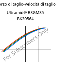 Sforzo di taglio-Velocità di taglio , Ultramid® B3GM35 BK30564, PA6-(MD+GF)40, BASF