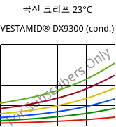 곡선 크리프 23°C, VESTAMID® DX9300 (응축), PA612, Evonik