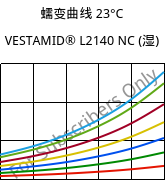 蠕变曲线 23°C, VESTAMID® L2140 NC (状况), PA12, Evonik