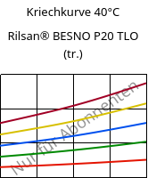 Kriechkurve 40°C, Rilsan® BESNO P20 TLO (trocken), PA11, ARKEMA