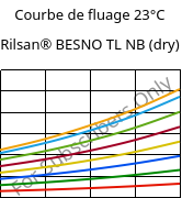 Courbe de fluage 23°C, Rilsan® BESNO TL NB (sec), PA11, ARKEMA