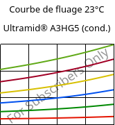 Courbe de fluage 23°C, Ultramid® A3HG5 (cond.), PA66-GF25, BASF