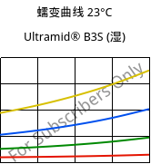 蠕变曲线 23°C, Ultramid® B3S (状况), PA6, BASF