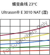 蠕变曲线 23°C, Ultrason® E 3010 NAT (状况), PESU, BASF