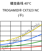 蠕变曲线 40°C, TROGAMID® CX7323 NC (烘干), PAPACM12, Evonik