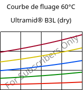 Courbe de fluage 60°C, Ultramid® B3L (sec), PA6-I, BASF
