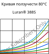 Кривая ползучести 80°C, Luran® 388S, SAN, INEOS Styrolution