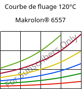 Courbe de fluage 120°C, Makrolon® 6557, PC, Covestro