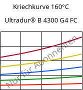 Kriechkurve 160°C, Ultradur® B 4300 G4 FC, PBT-GF20, BASF