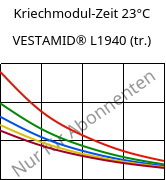 Kriechmodul-Zeit 23°C, VESTAMID® L1940 (trocken), PA12, Evonik