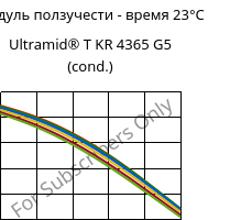 Модуль ползучести - время 23°C, Ultramid® T KR 4365 G5 (усл.), PA6T/6-GF25 FR(52), BASF