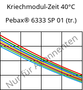 Kriechmodul-Zeit 40°C, Pebax® 6333 SP 01 (trocken), TPA, ARKEMA