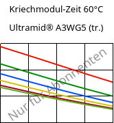 Kriechmodul-Zeit 60°C, Ultramid® A3WG5 (trocken), PA66-GF25, BASF
