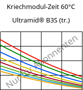 Kriechmodul-Zeit 60°C, Ultramid® B3S (trocken), PA6, BASF